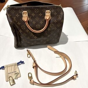Authentic Louis Vuitton Speedy 30 Bandoulière